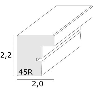 Деревянная рамка S45R для лепки блоков 10x20 см коричневая