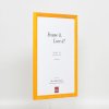 Эффектная деревянная рама профиль 89 светло-коричневый 21x29,7 см акриловое стекло