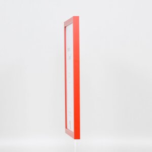 Деревяна рамка Top Cube 27x48 см червоне антиблікове скло