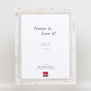 Рамка для фото з масиву дерева з ефектом 2240 біла 30,5x91,5 см антиблікове скло