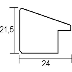 Ефектна деревяна рама Top N палісандр 45x80 см музейне скло