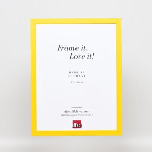 Деревяна рамка Top Cube 50x50 см жовте антиблікове скло
