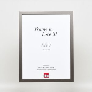Деревяна рамка Top Cube 50x65 см платиновий антиблікове скло