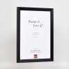 Ефектна деревяна рама Top N чорний 62x93 см звичайне скло