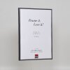 Ефектна пластикова рама Арт антрацит 50x100 см прозоре скло