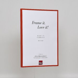 Эффектная пластиковая рама Art red 62x93 см прозрачное стекло