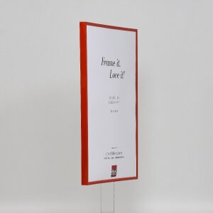 Эффектная пластиковая рама Art red 62x93 см прозрачное стекло