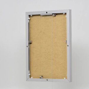 Ефектна алюмінієва фоторамка Quadro 21x29,7 см сріблясте прозоре скло портретний формат