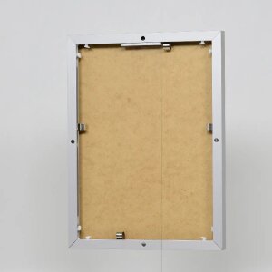 Ефектна алюмінієва фоторамка Quadro 21x29,7 см сріблясте прозоре скло портретний формат