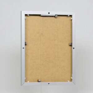 Ефектна алюмінієва фоторамка Quadro 21x29,7 см сріблясте прозоре скло портретний формат