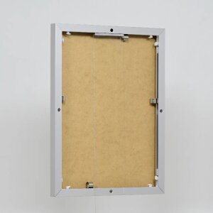 Ефектна алюмінієва фоторамка Quadro 21x29,7 см сріблясте прозоре скло портретний формат