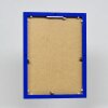 Ефектна алюмінієва фоторамка Quadro синя 21x29,7 см прозоре скло МДФ задня панель