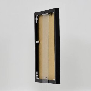 Ефектна алюмінієва фоторамка Quadro 21x29,7 см, чорне глянцеве прозоре скло