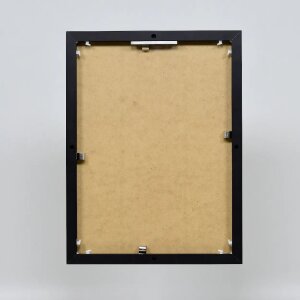 Ефектна алюмінієва фоторамка Quadro 45x60 см, чорне прозоре скло