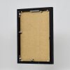 Эффектная алюминиевая фоторамка Quadro 14,8x21 см черное глянцевое прозрачное стекло
