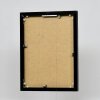 Эффектная алюминиевая фоторамка Quadro 14,8x21 см черное глянцевое прозрачное стекло