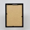 Эффектная алюминиевая фоторамка Quadro 14,8x21 см черное глянцевое прозрачное стекло