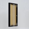 Эффектная алюминиевая фоторамка Quadro 14,8x21 см черное глянцевое прозрачное стекло