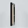 Эффектная алюминиевая фоторамка Quadro 14,8x21 см черное глянцевое прозрачное стекло