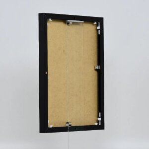 Ефектна алюмінієва фоторамка Quadro 30,5x91,5 см, чорне прозоре скло