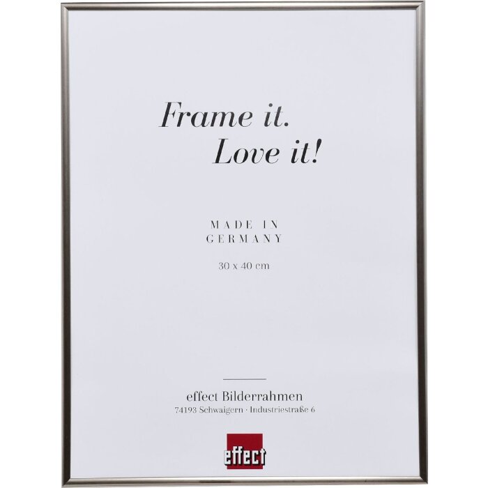 Ефектна пластикова рама Art platinum 23x70 см антиблікове скло