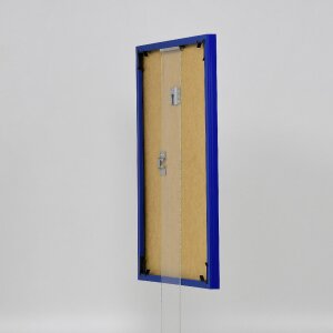 Ефектна пластикова рамка з антибліковим склом Art blue 25x50 см