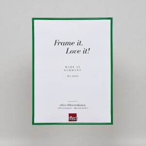 Ефектна пластикова рамка арт-зелена 50x60 см з антибліковим склом