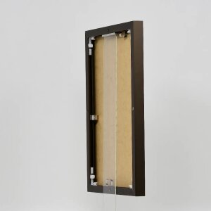 Эффектная алюминиевая фоторамка Quadro 20x25 см бронзовое антибликовое стекло