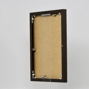 Эффектная алюминиевая фоторамка Quadro 20x25 см бронзовое антибликовое стекло