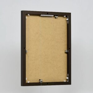 Эффектная алюминиевая фоторамка Quadro 20x25 см бронзовое антибликовое стекло