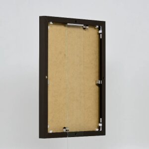 Эффектная алюминиевая фоторамка Quadro 20x25 см бронзовое антибликовое стекло