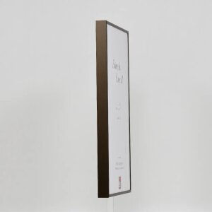Эффектная алюминиевая фоторамка Quadro 20x25 см бронзовое антибликовое стекло