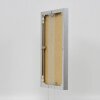 Эффектная алюминиевая фоторамка Quadro 20x25 см серебристое глянцевое антибликовое стекло