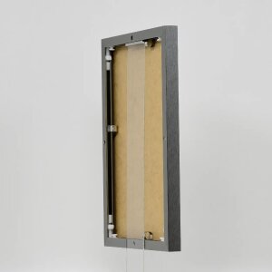Эффектная алюминиевая фоторамка Quadro 20x25 см античное серебро антибликовое стекло