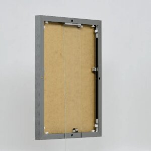Эффектная алюминиевая фоторамка Quadro 20x25 см античное серебро антибликовое стекло