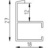 Эффектная алюминиевая фоторамка Quadro 29,7x42 см золотое антибликовое стекло