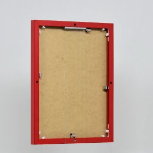Эффектная алюминиевая фоторамка Quadro 14 8x21 см красное антибликовое стекло