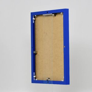 Эффектная алюминиевая фоторамка Quadro 30 5x91 5 см синее антибликовое стекло