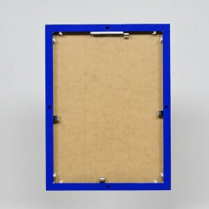 Эффектная алюминиевая фоторамка Quadro 30 5x91 5 см синее антибликовое стекло