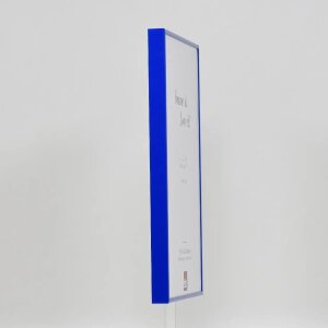 Эффектная алюминиевая фоторамка Quadro 30 5x91 5 см синее антибликовое стекло