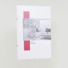 Эффектная клип-рамка 28x35 см из акрилового стекла Безрамный держатель для фотографий для настенного монтажа