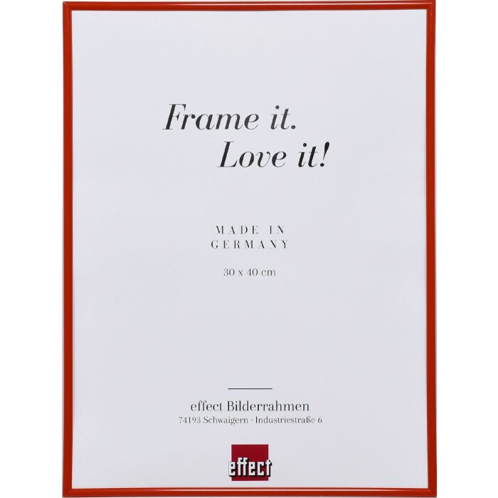 Эффектная пластиковая рама Art red 35x100 см акриловое стекло