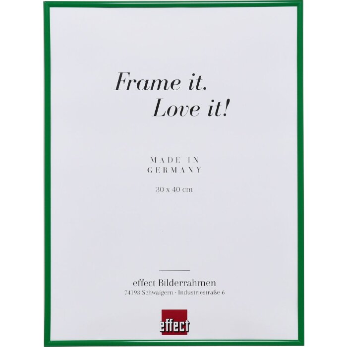 Эффектная пластиковая рама Art green 50x100 см акриловое стекло