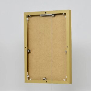 Эффектная алюминиевая фоторамка Quadro 20x20 см золото акриловое стекло