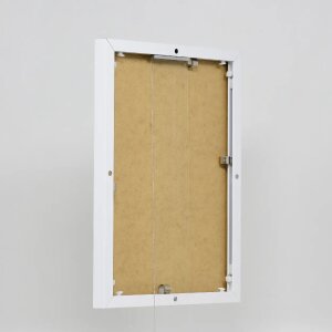 Ефектна алюмінієва фоторамка Quadro 30,5x91,5 см, біле акрилове скло