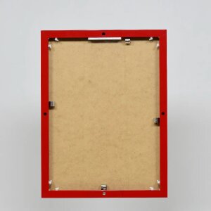 Ефектна алюмінієва фоторамка Quadro 30,5x91,5 см, червоне акрилове скло