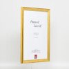 Ефектна деревяна рамка для картин Profile 85 Gold 61x91,5 см акрилове скло