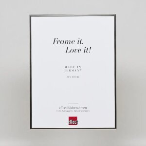 Алюмінієва рамка Effect Quadro 18x27 см срібляста, глянцева з музейним склом