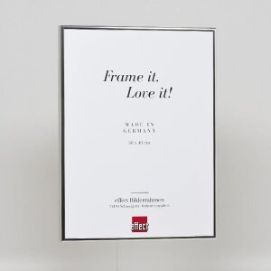 Алюмінієва рамка Effect Quadro 18x27 см срібляста, глянцева з музейним склом