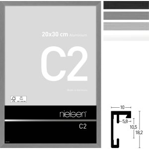 Алюмінієва фоторамка Nielsen C2 акрилове скло 21x29,7 см...